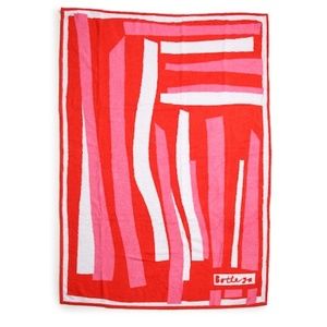 Bottega Veneta Collage Striped Logo Beach Towel